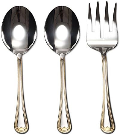 Gold Flatware Serving Set