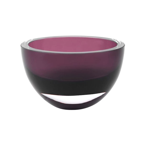 European Amethyst Mouth Blown Eye-Catching Bowl - In A Rainbow of Colors, 6 Inches