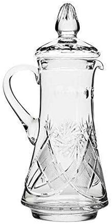 Belarus Crystal PT6103-X, 50 Oz Handmade Crystal Wine Carafe, Old-Fashioned Juice Beverage Pitcher