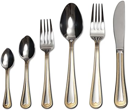 Gold Flatware Serving Set