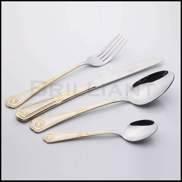 Gold Flatware Serving Set