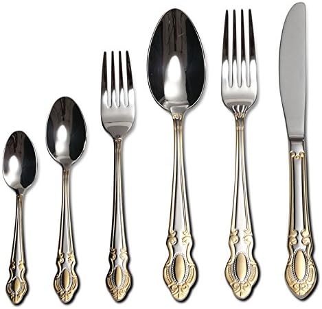 Gold Flatware Serving Set