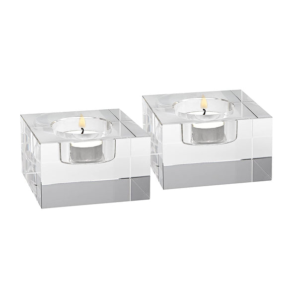 Elegant and Modern Handcrafted Optical Crystal Candle Holders for Everyday Use and Special Occasions