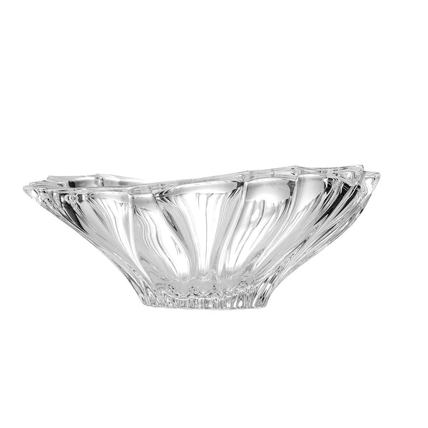 Plantica Collection Modern Crystal Hand-Crafted Decorative Vase, Bowl, and Serveware