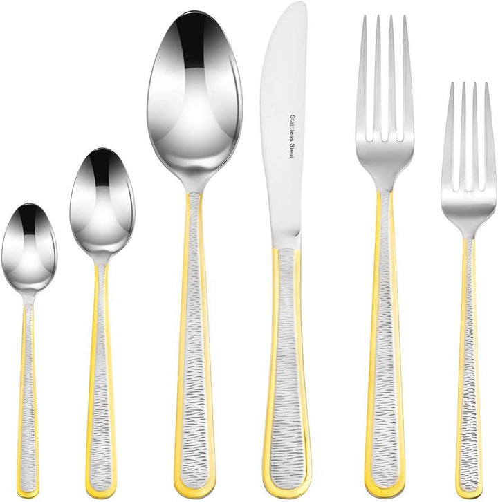 Gold Flatware Serving Set