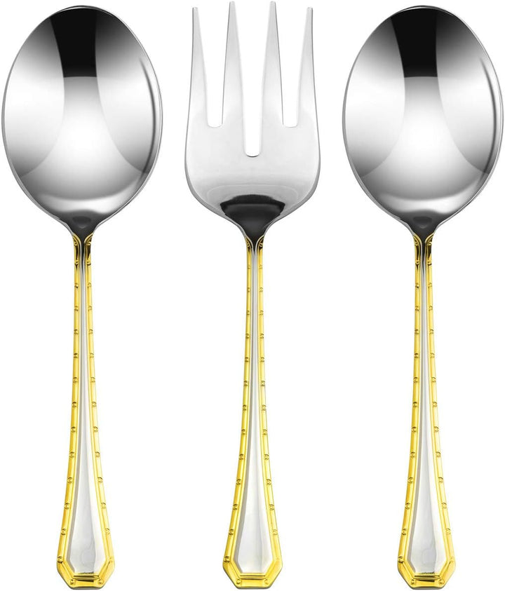 Gold Flatware Serving Set