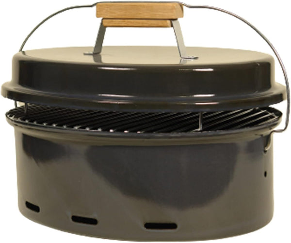 16 Inch Enamel BBQ Charcoal Outdoor Kitchen Cooking Barbecue Grills with Lid