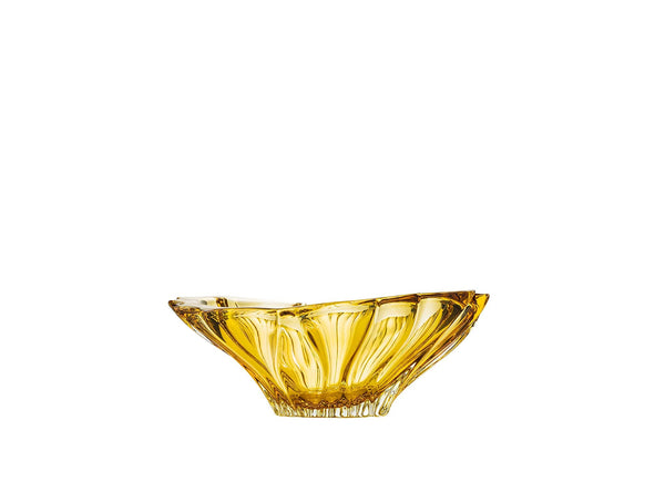 Plantica Amber Collection Modern Crystal Hand-Crafted Decorative Flower Vase and Bowl