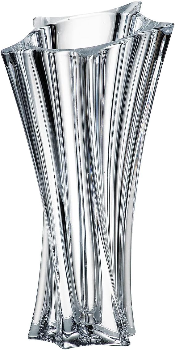 Yoko Collection Modern Crystal Hand-Crafted Decorative Flower Vase and Bowl