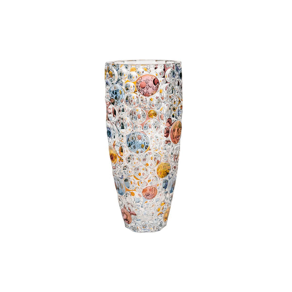 Lisboa Collection Modern Bohemian Crystal Hand-Crafted Decorative Vase, Bowl and Glasses