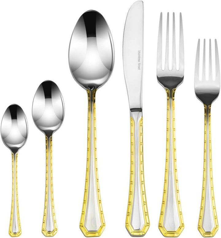 Gold Flatware Serving Set