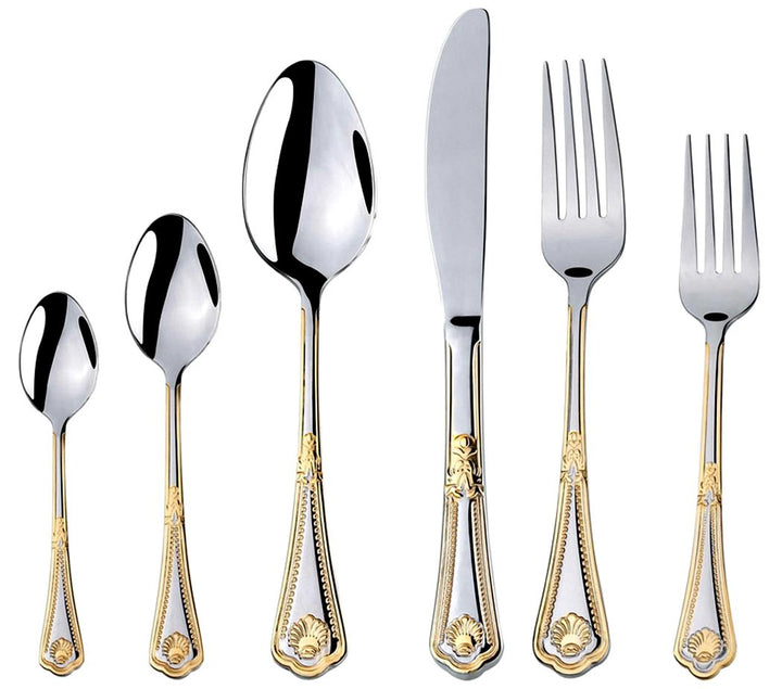 Gold Flatware Serving Set