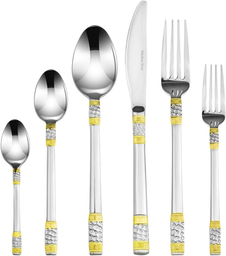 Gold Flatware Serving Set