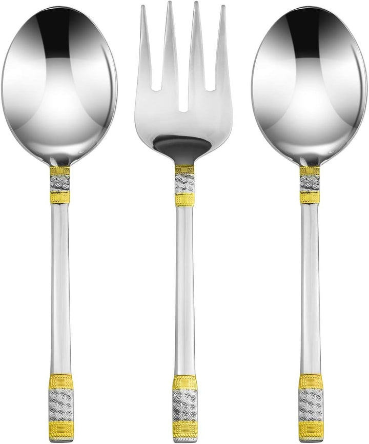 Gold Flatware Serving Set