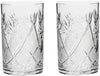 SET of 2 Russian Cut Crystal Drinking Glasses 250 ml / 8.5 oz. for Hot or Cold Liquids Glass Holder