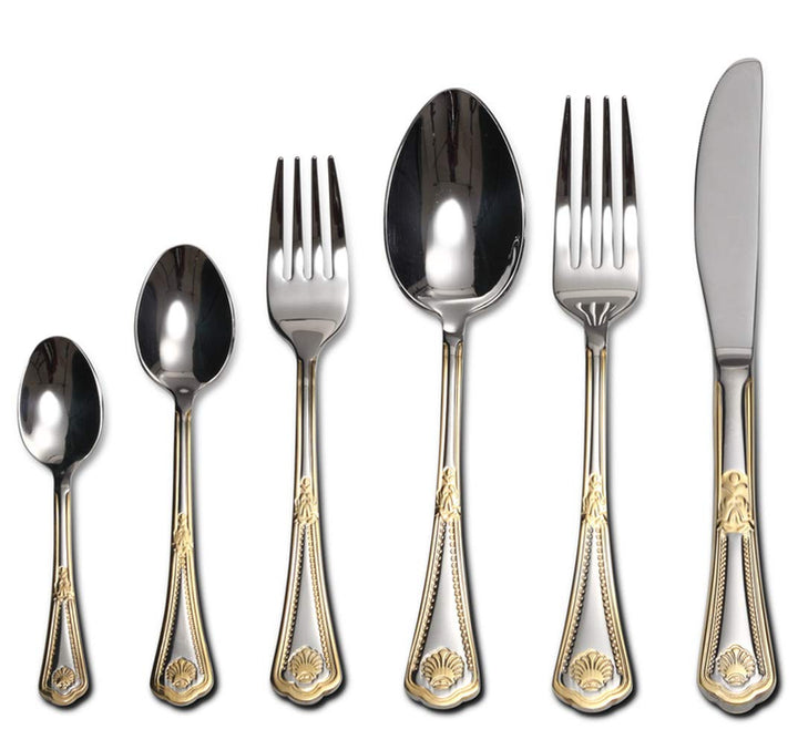 Gold Flatware Serving Set