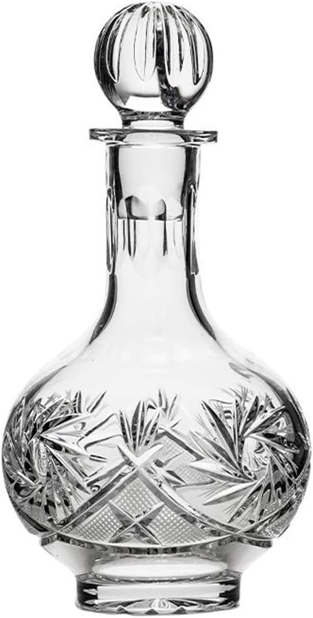 Decanter & 6 Crystal Shot Glasses