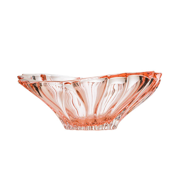 Plantica Pink Collection Modern Crystal Hand-Crafted Decorative Flower Vase and Bowl