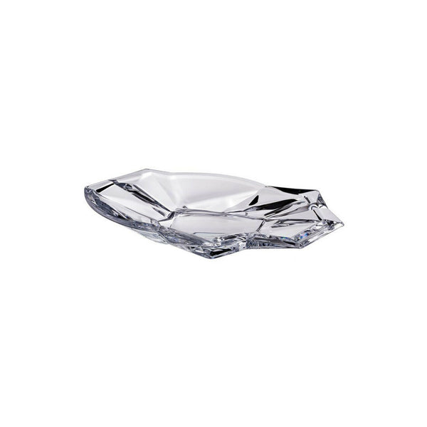 Modern Crystal Stylish Hand-Crafted Decorative 14 Inch Large Plate, Angles