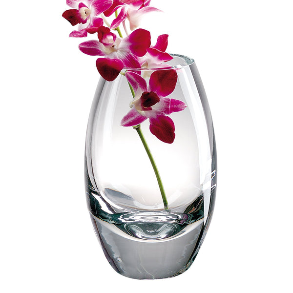 Elegant and Modern European Mouth Blown Crystal Decorative Vase for Home Decor