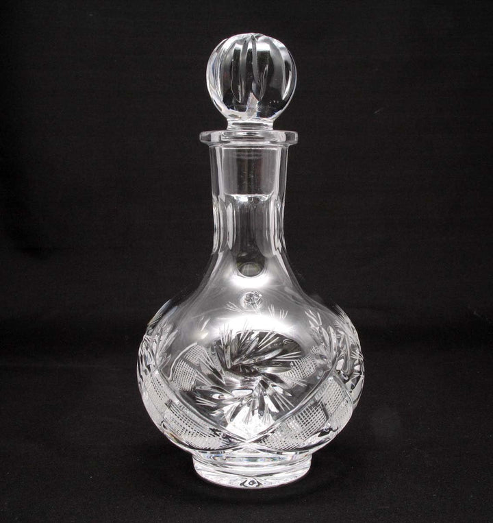 Decanter & 6 Crystal Shot Glasses