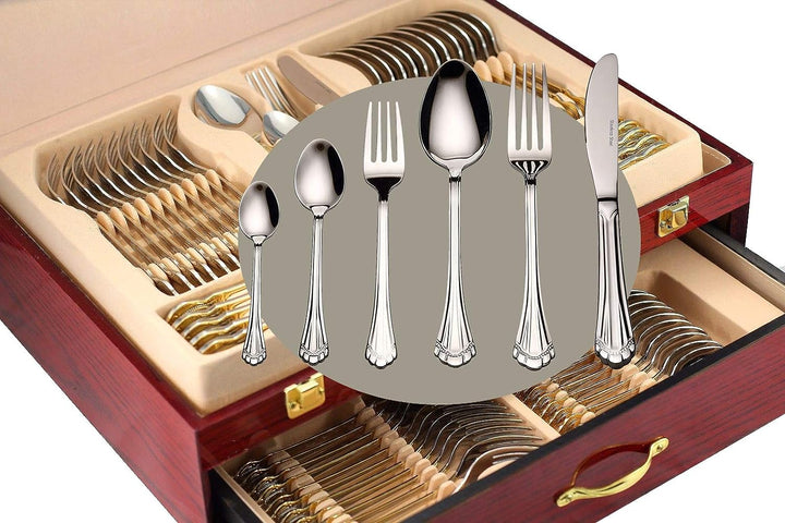 Gold Flatware Serving Set