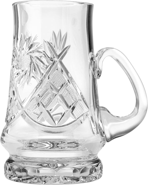 Russian Cut Crystal Beer Mug 22 oz