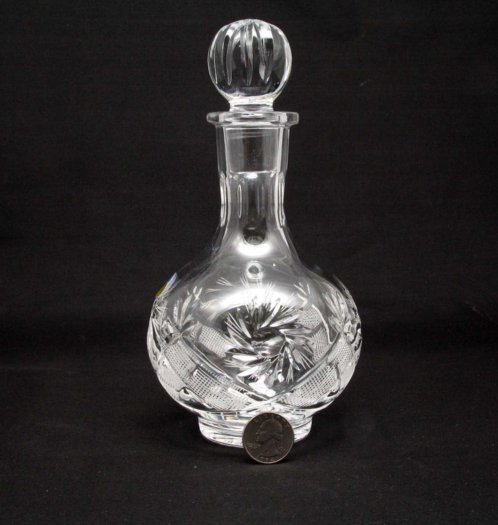 Decanter & 6 Crystal Shot Glasses