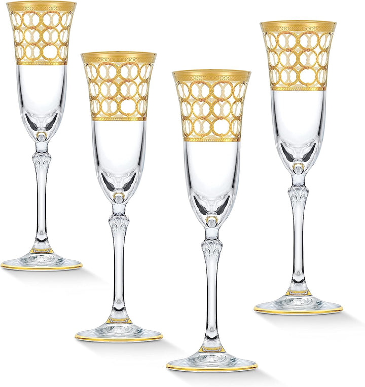  Gold Ring Glassware