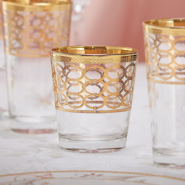  Gold Ring Glassware