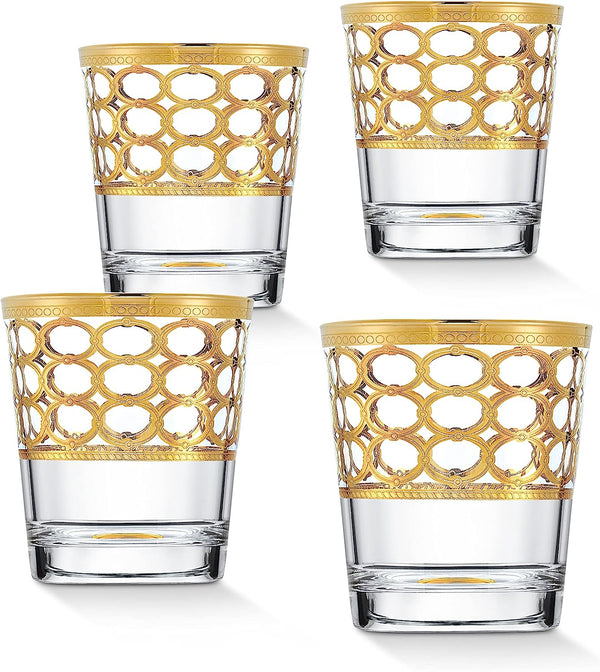  Gold Ring Glassware