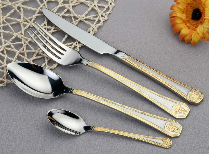 Gold Flatware Serving Set