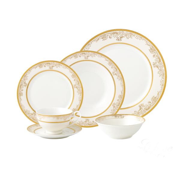 Stylish and Elegant 24 Pieces Dinnerware Set Service for 4 People for Hosting Parties and Events