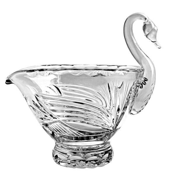 Elegant Swan Crystal Gravy Boat - Versatile Crystal Sauce Serving Dish, High-Quality Chipping-Resistant Crystal Bowl